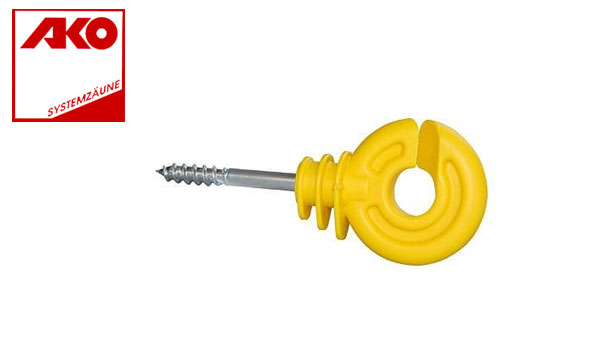ISOLATORE-VITE-LEGNO-STANDARD-GIALLO,-IN-CONFEZIONE-DA-25-PEZZI recinto elettrico per bovini
